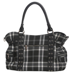 Banned Apparel Black & White Rise Up Gothic Alternative Grunge Occult Handbag1