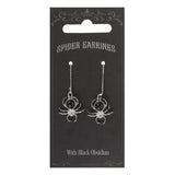 BLACK OBSIDIAN SPIDER DROP EARRINGS1