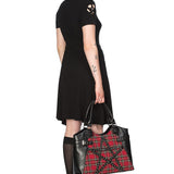 Banned Apparel Calling Of The Eclipse Pentagram Handbag Red Gothic Alternative4