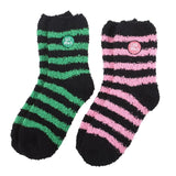 Set of 2 Good Witch and Bad Witch Fluffy Socks Gothic Halloween Gift Alternative0