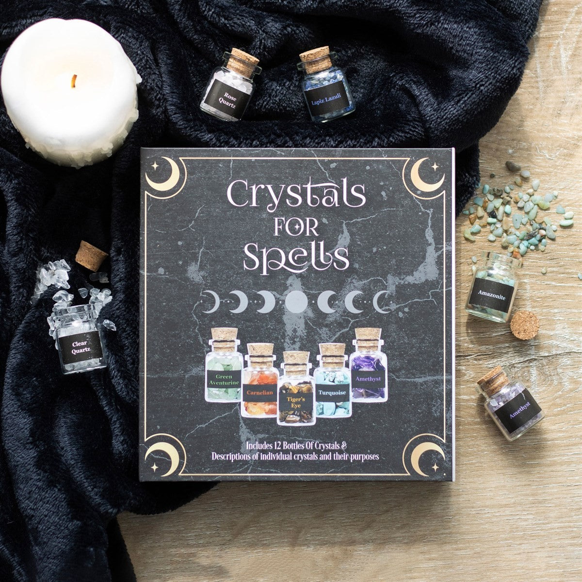 Crystals for Spells Crystal Chip Bottle Gift Set Gothic Alternative Emo Punk3