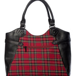 Banned Apparel Calling Of The Eclipse Pentagram Handbag Red Gothic Alternative2