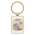 Steven Rhodes Sick Of Your Sh*t Occult Emo Punk Alt Art Keyring Chain Accessory1