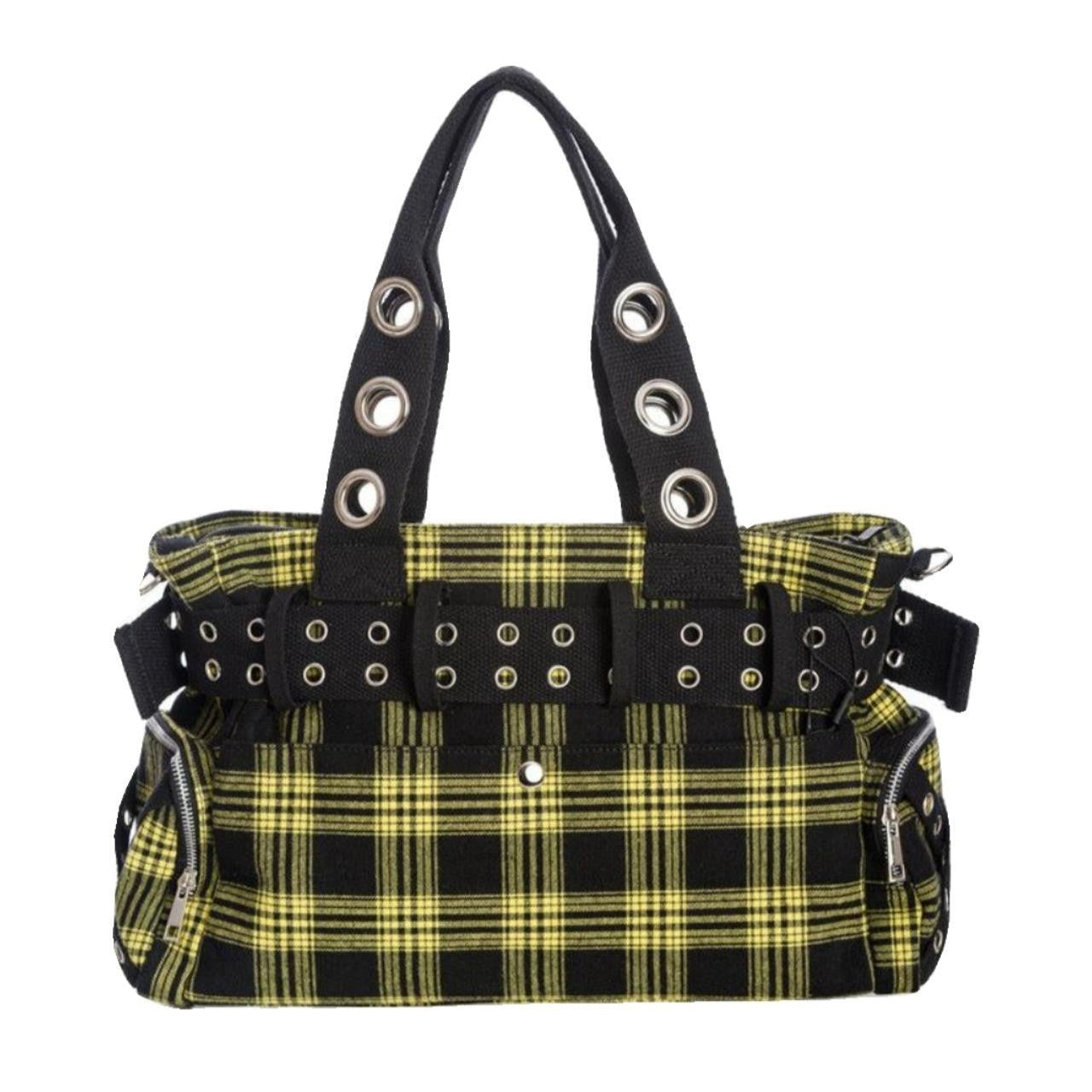 Banned Apparel Yellow Gothic Alternative Emo Punk Rock Skater Camdyn Handbag1