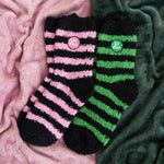 Set of 2 Good Witch and Bad Witch Fluffy Socks Gothic Halloween Gift Alternative3