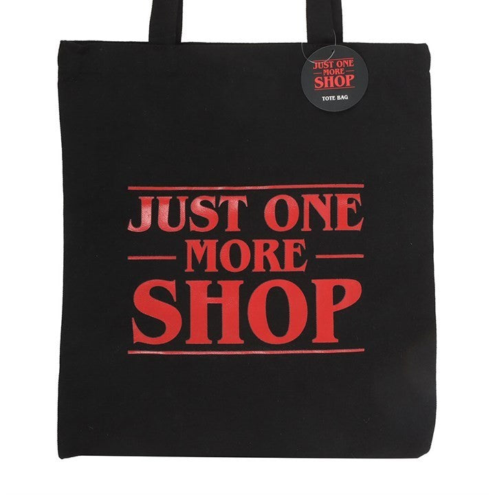 Just One More Shop Polycotton Tote Bag Emo Alt Goth Alternative Punk1