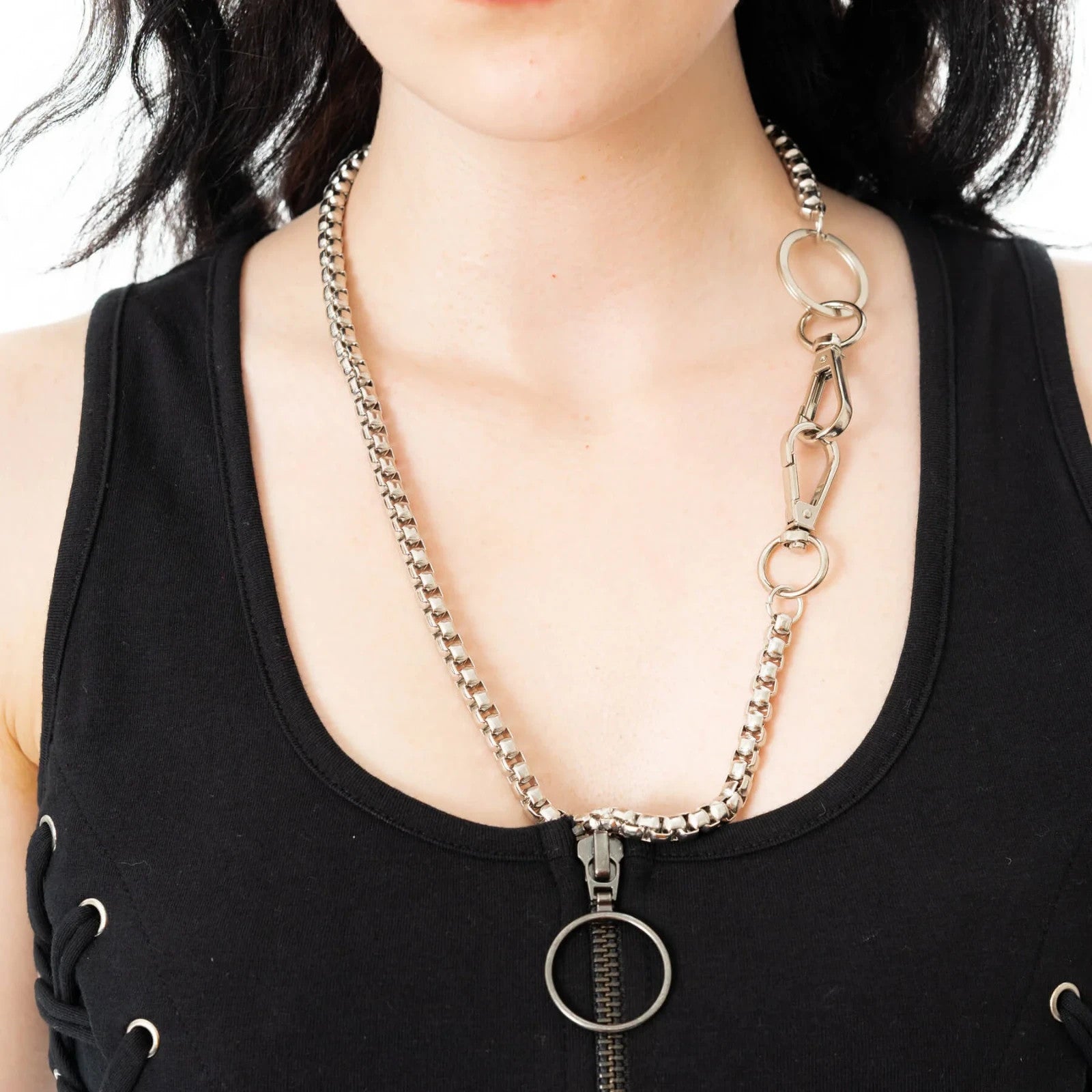 Poizen Industries Prism Alternative Gothic Grunge Occult Skater Trouser Chain2