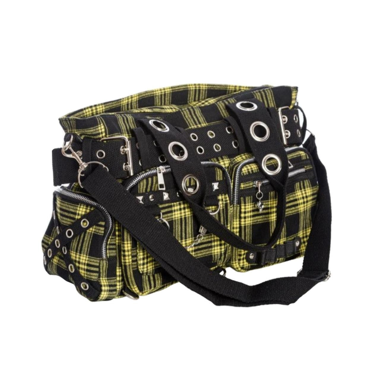 Banned Apparel Yellow Gothic Alternative Emo Punk Rock Skater Camdyn Handbag2