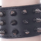 Alternative Gothic Punk Rock Skater Mosher Grunge Black Obsidian Wristband1