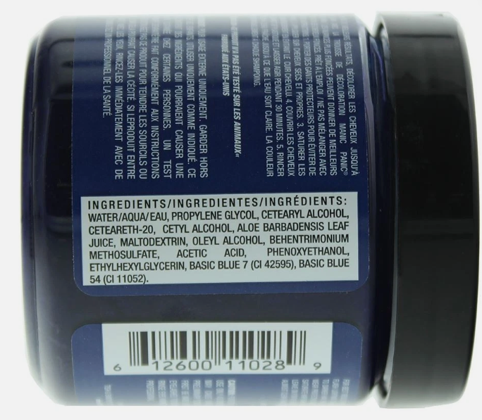 Manic Panic High Voltage Hair Colour Gothic Grunge Shocking Blue 118ml1