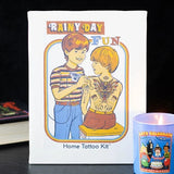 Rainy Day Fun Tattoo Kit Retro Funny Punk Goth Occult Canvas by Steven Rhodes0