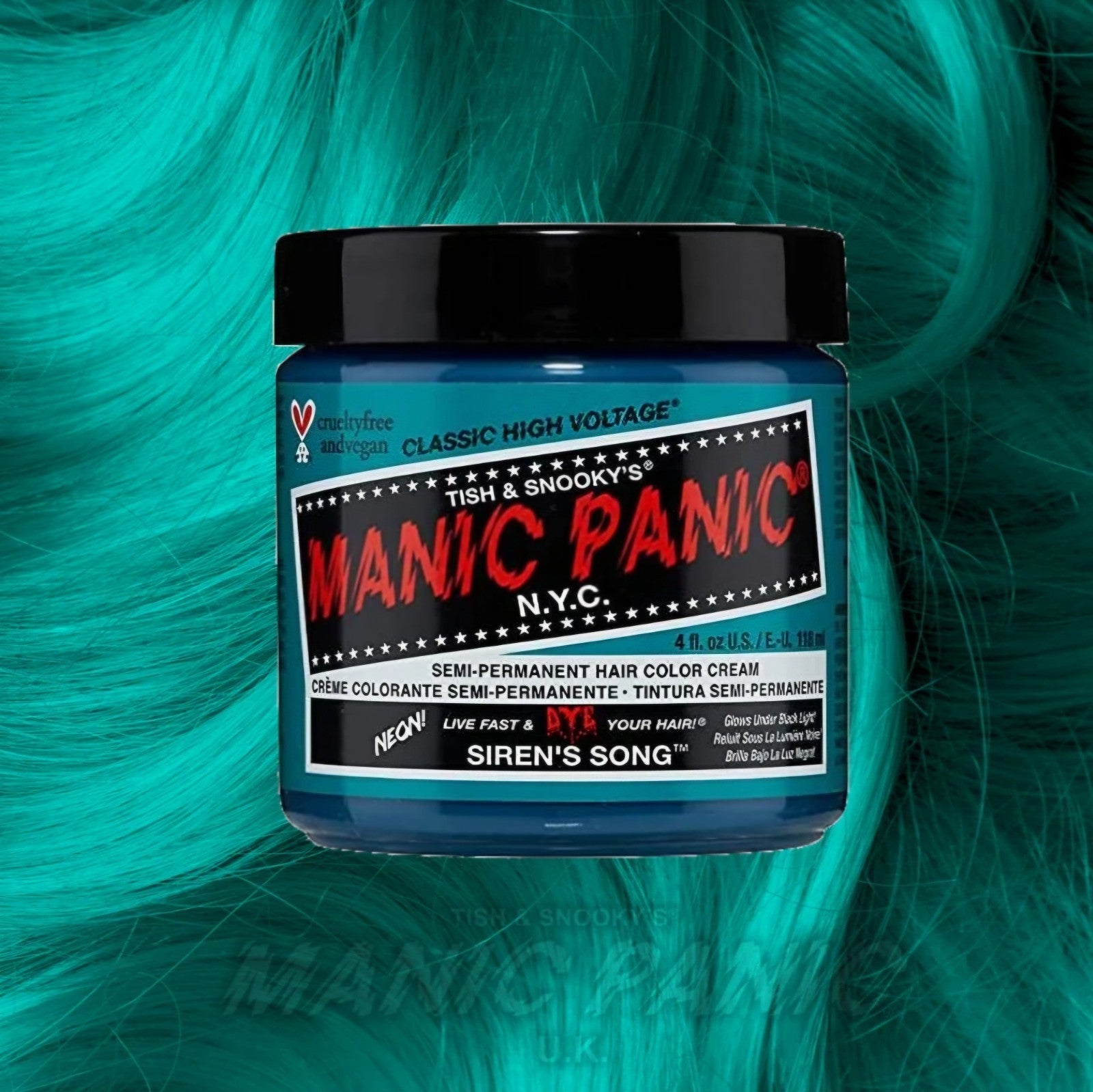 Manic Panic High Voltage Classic Hair Colour Gothic Grunge Siren's Song 118ml0