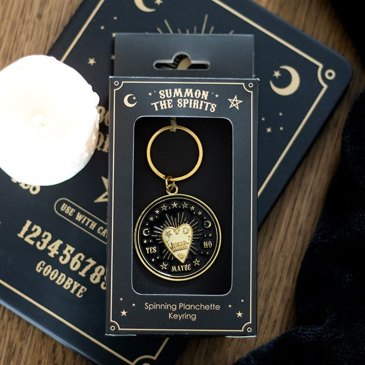 Spinning Talking Board Planchette Keyring Emo Punk Gothic Alternative0