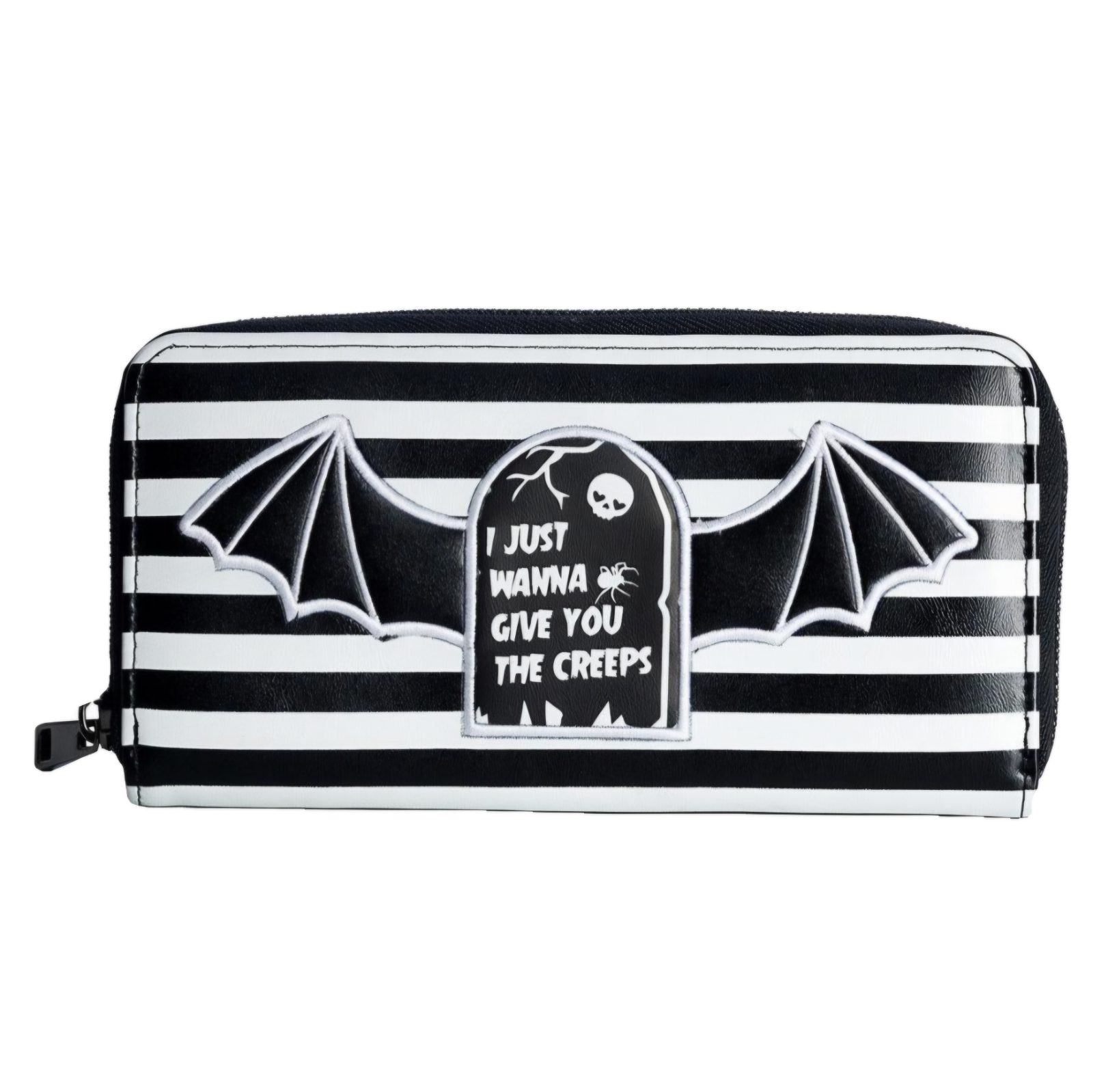 Banned Apparel Alternative Gothic Grunge Punk Rock Emo White Creeps Wallet Purse0