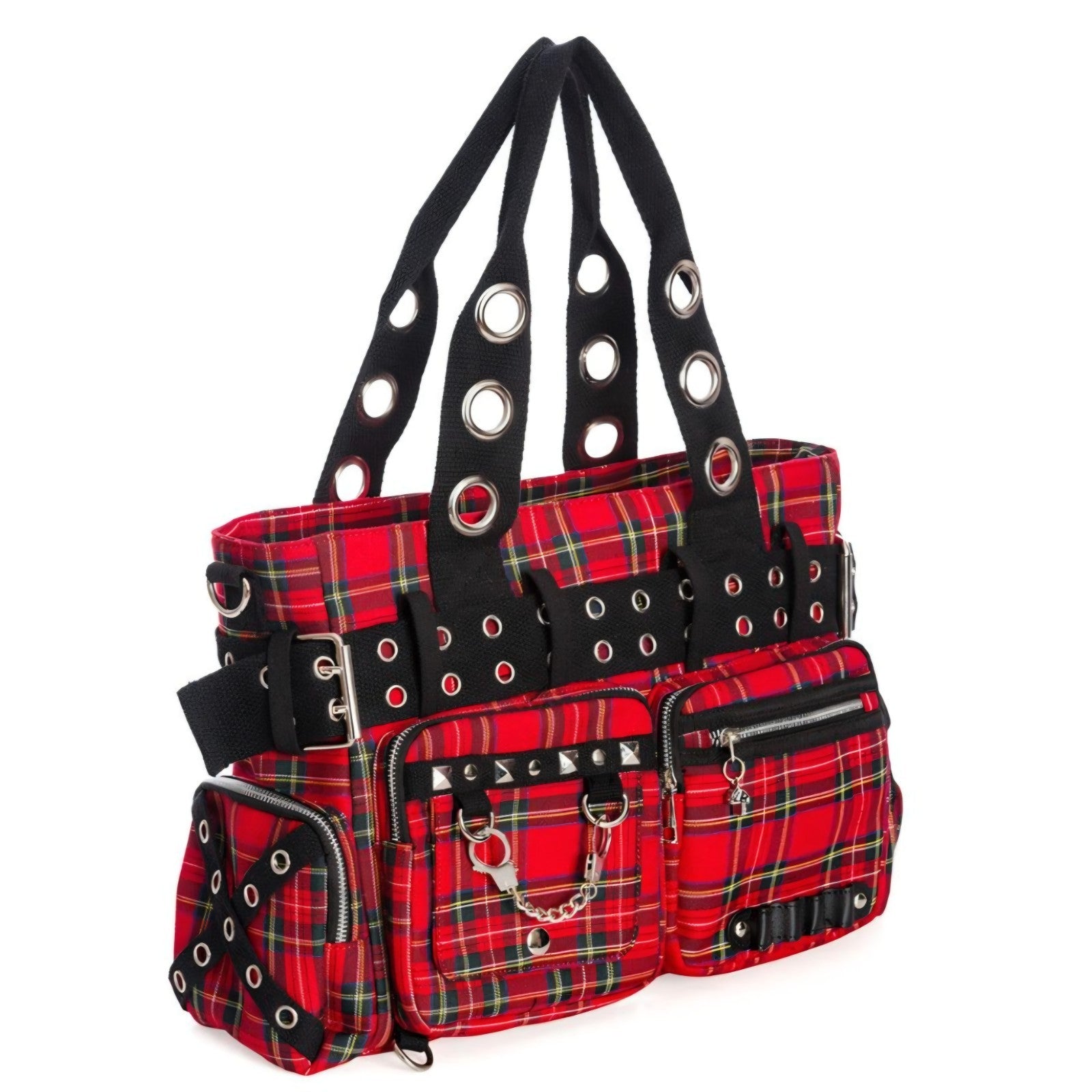 Banned Apparel Red Camdyn Alternative Gothic Punk Rock Skater Grunge Emo Handbag3