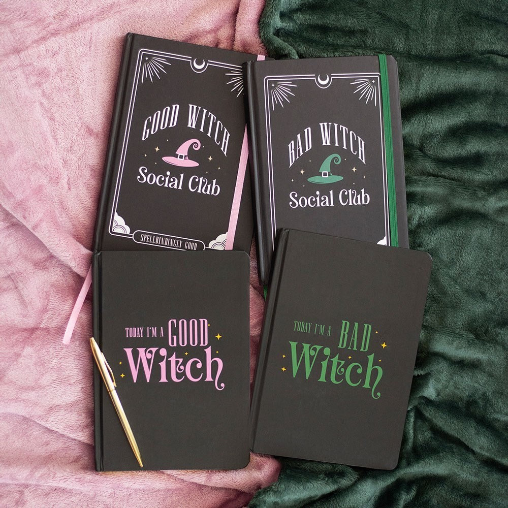 Today I'm A Good / Bad Witch Reversable Notebook Witchcraft Alt Emo Gothic Punk5