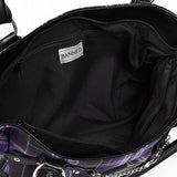 Banned Apparel Purple Tartan Rise Up Rock Punk Alt Handbag3