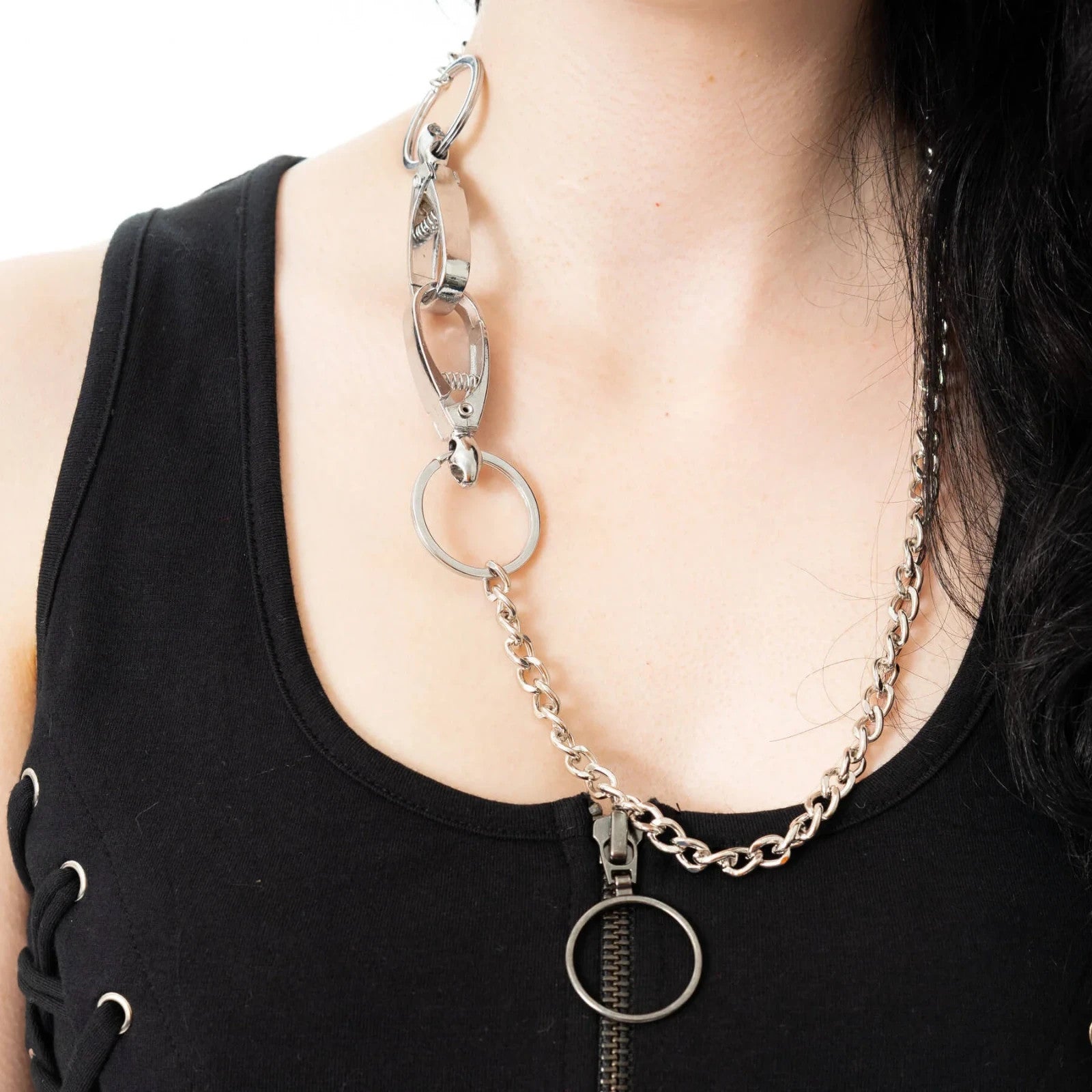 Poizen Industries Ravenblind Alternative Gothic Grunge Occult Emo Trouser Chain2