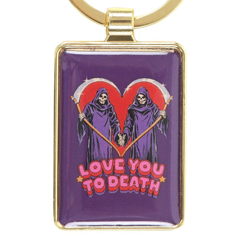 Steven Rhodes Love You To Death Occult Emo Punk Alt Art Keyring Chain Accessory3