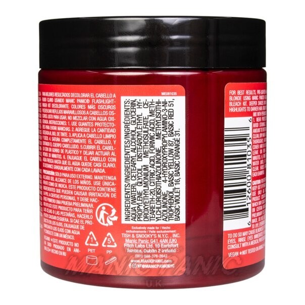 Manic Panic High Voltage Classic Hair Colour Gothic Rock N Roll Red 118ml3