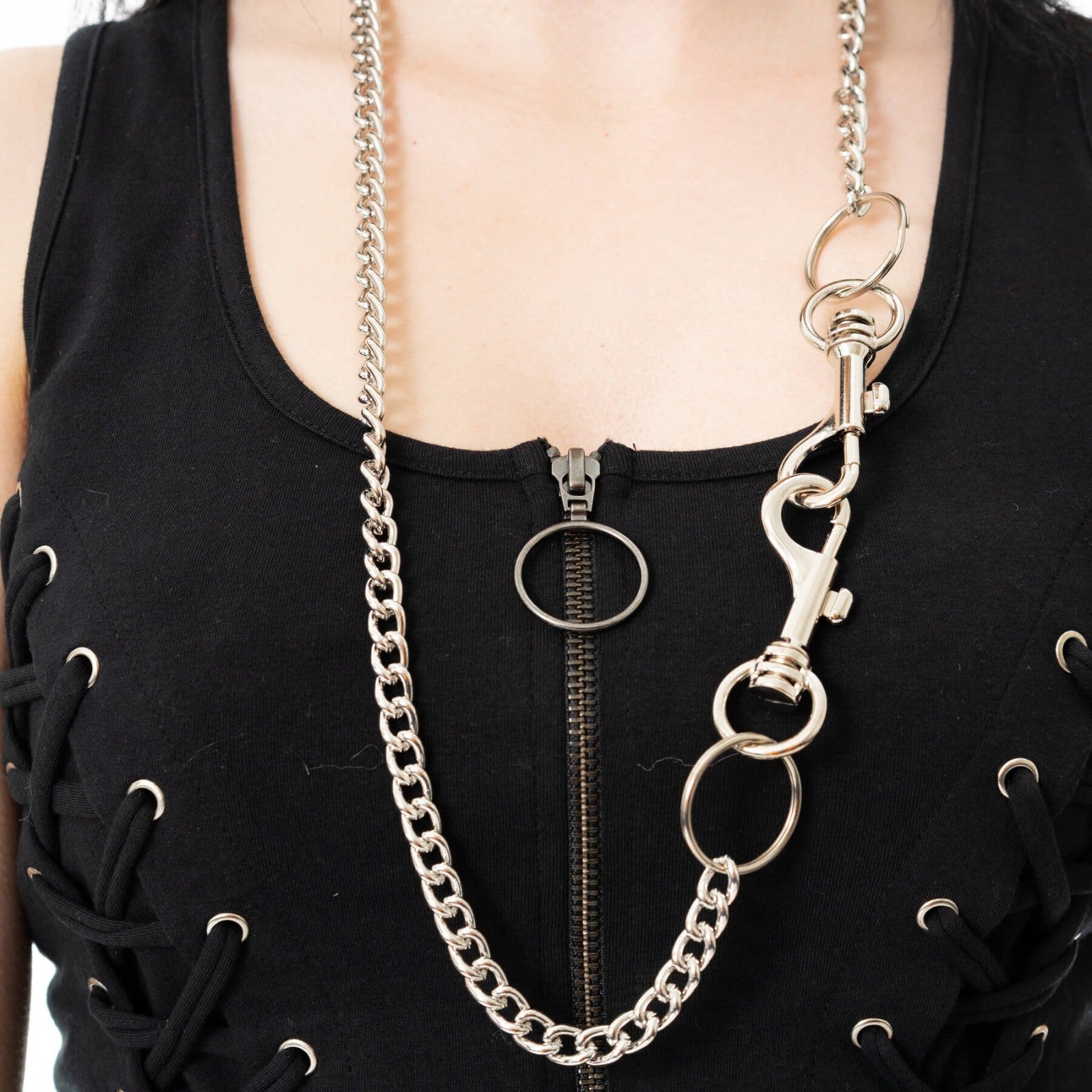 Poizen Industries Shadowlink Alternative Gothic Grunge Occult Emo Trouser Chain2