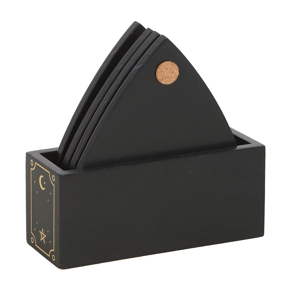 Black Talking Board Planchette Coaster Set of 4 Emo Gothic Alternative Punk2