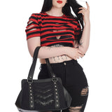 Banned Apparel Night Wings Emo Goth Alternative Hand Bag With Shoulder Strap3