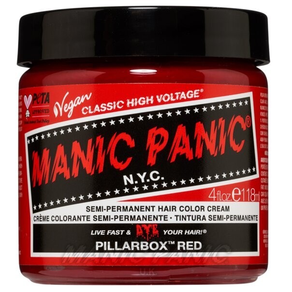 Manic Panic High Voltage Classic Hair Colour Gothic Grunge PillarBox Red 118ml0