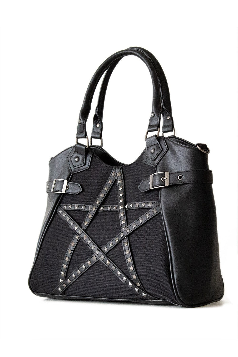 Banned Apparel Calling Of The Eclipse Pentagram Handbag Black Gothic Alternative1