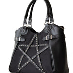 Banned Apparel Calling Of The Eclipse Pentagram Handbag Black Gothic Alternative1