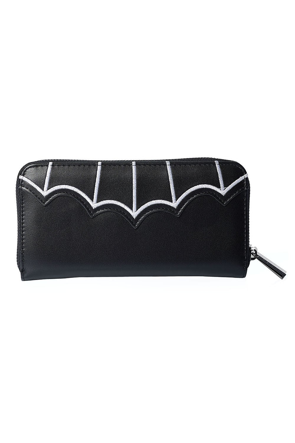 Banned Apparel White Salem Bat Wallet Purse1