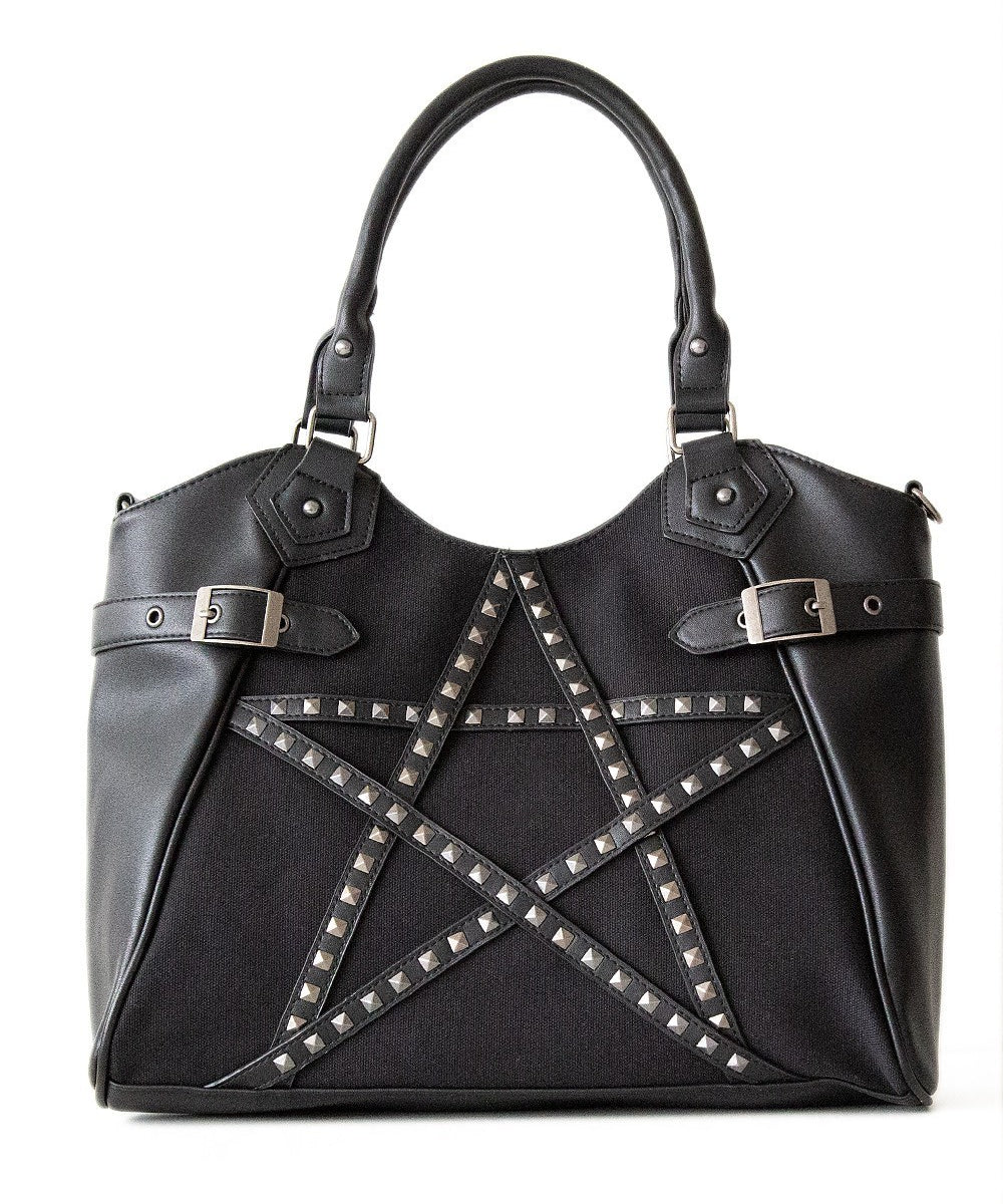 Banned Apparel Calling Of The Eclipse Pentagram Handbag Black Gothic Alternative0