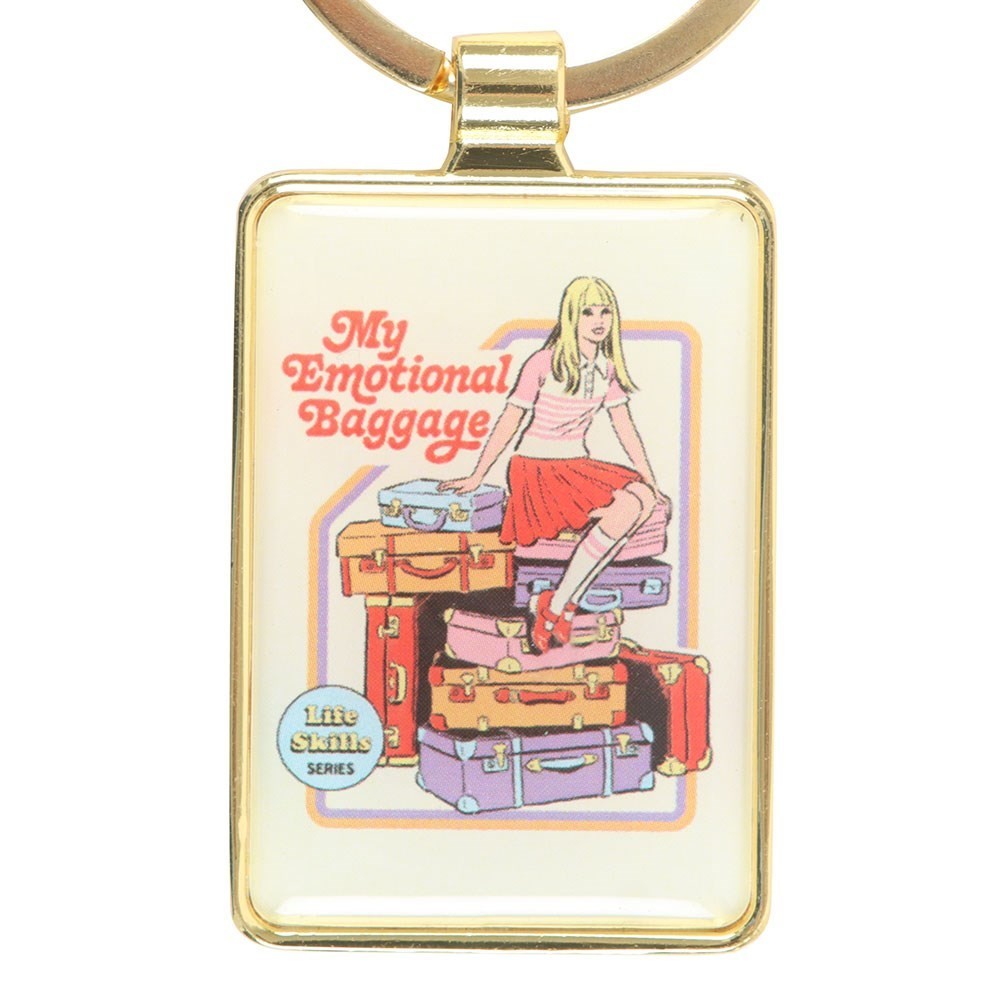 Steven Rhodes Emotional Baggage Occult Emo Punk Alt Art Keyring Chain Accessory3