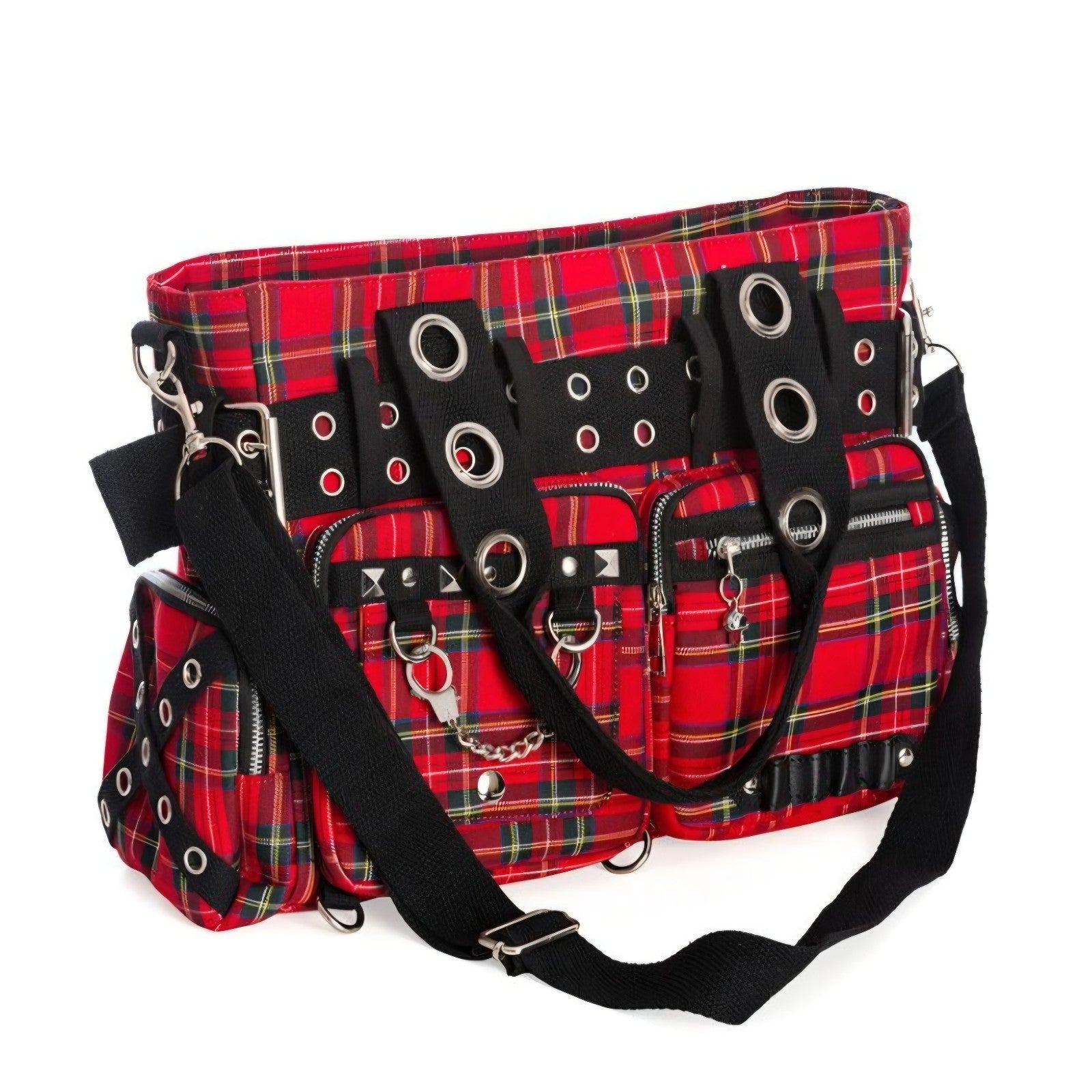 Banned Apparel Red Camdyn Alternative Gothic Punk Rock Skater Grunge Emo Handbag1