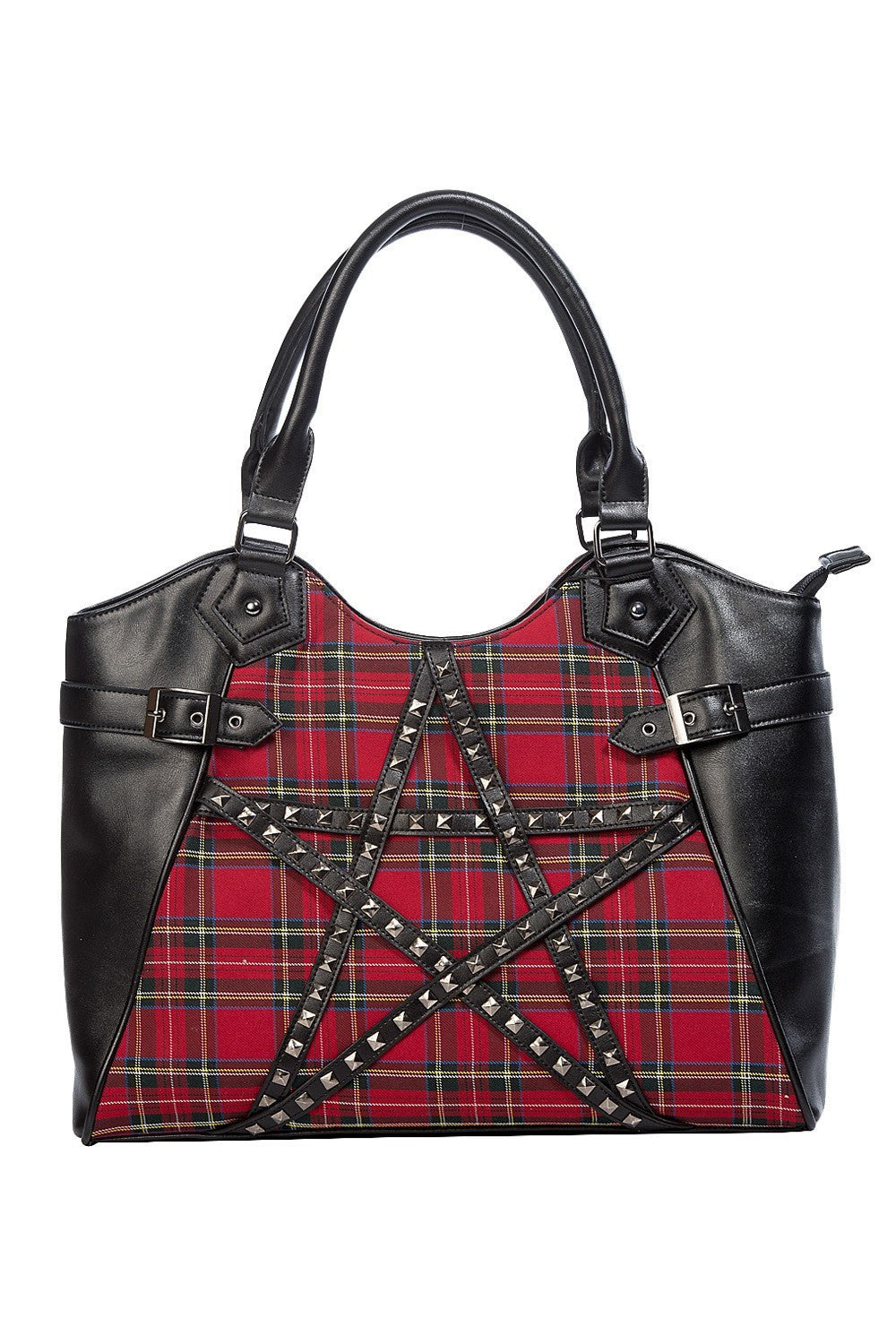 Banned Apparel Calling Of The Eclipse Pentagram Handbag Red Gothic Alternative0