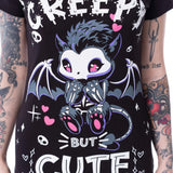Cupcake Cult Creepy But Cute T-Shirt  Women's Alternative Goth Top Emo Punk