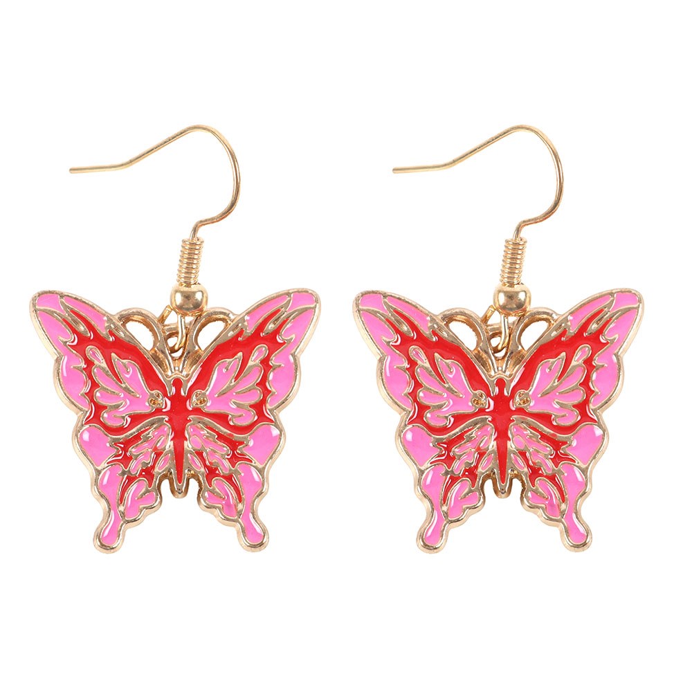 Flaming Butterfly Emo Punk Grunge Gothic Alt Cute Earrings