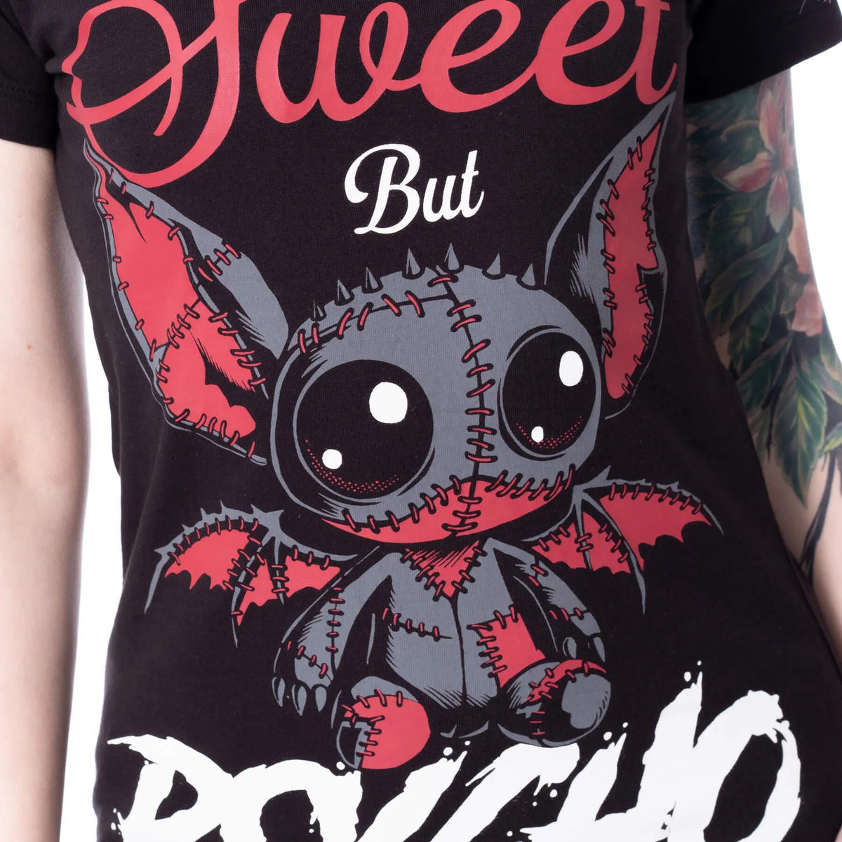 Cupcake Cult Psycho Bat T-Shirt Women's Alternative Goth Top Emo Punk