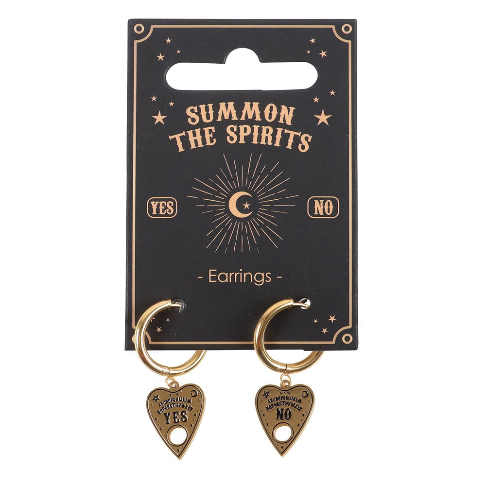 Talking Board Planchette Gold Emo Punk Occult Gothic Alt Cute Earrings