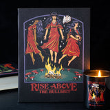 Rise Above The Bullsh*t Retro Funny Punk Goth Occult Canvas by Steven Rhodes