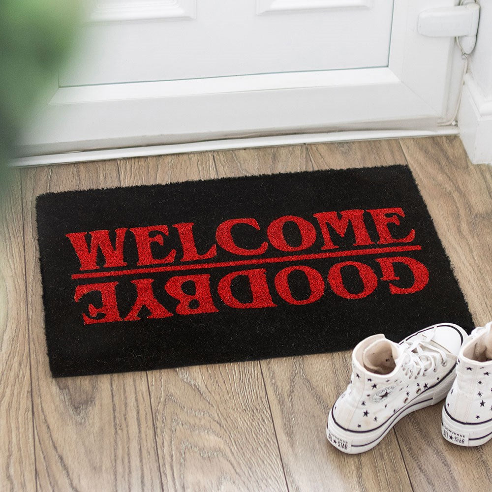Welcome Goodbye Upside Down Doormat