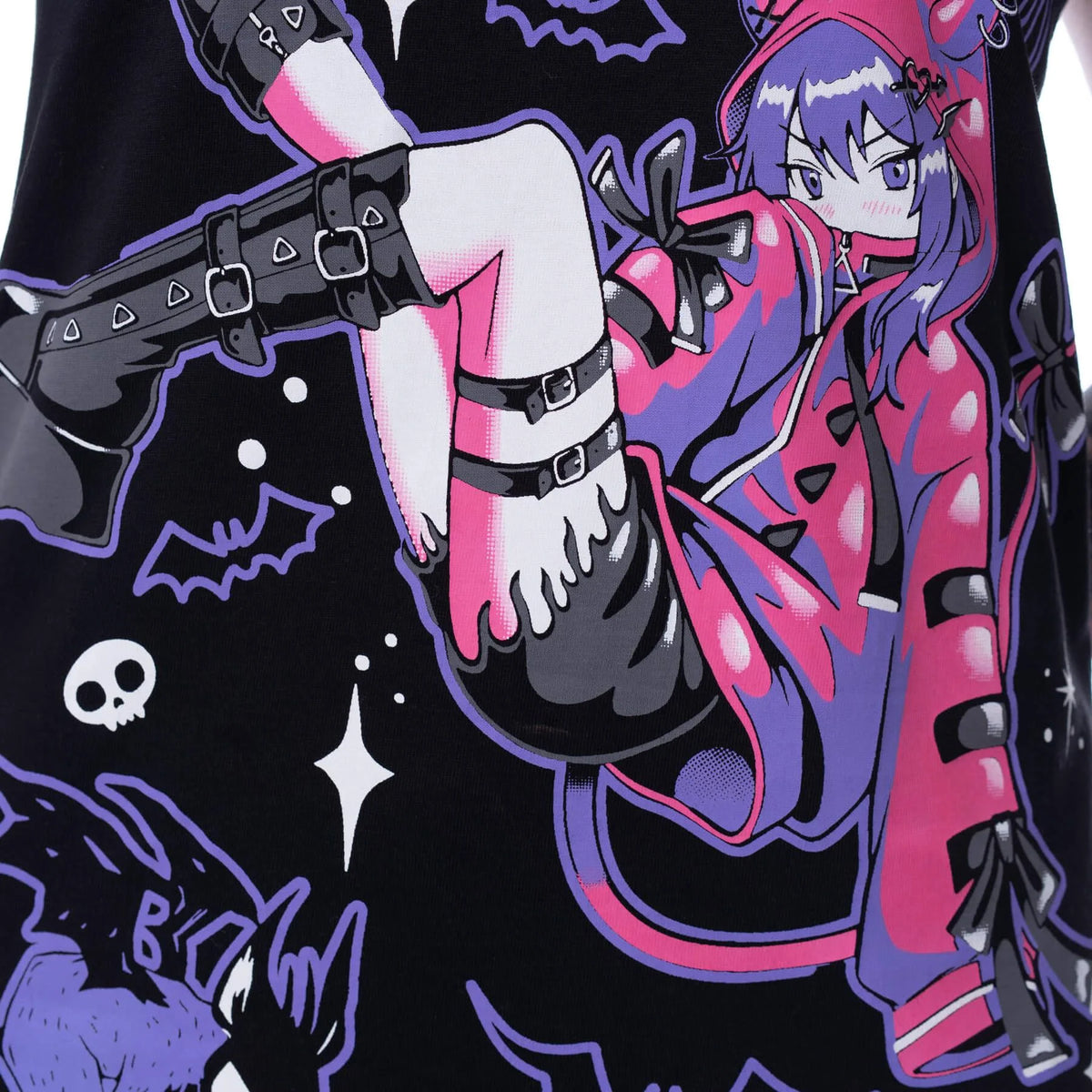 Cupcake Cult Bat Brat T-Shirt Women's Alternative Goth Emo Punk Top