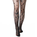 Poizen Industries Alt Black Celestial Tights Emo Punk Grunge