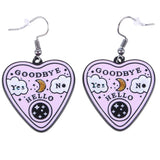 Pastel Talking Board Planchette Emo Punk Occult Gothic Alt Cute Earrings