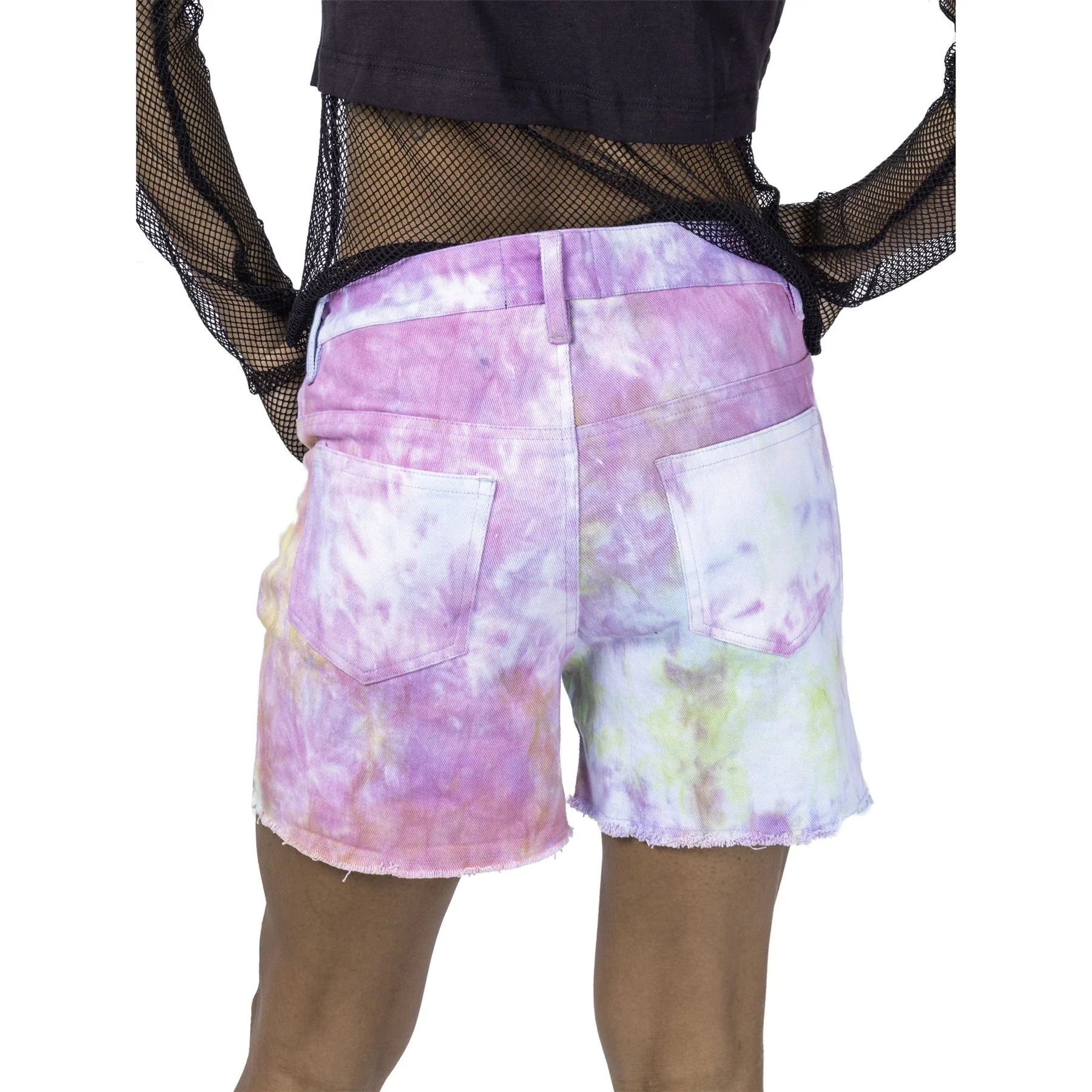 Vixxsin Iris Pastel Tie Dye Alternative Punk Shorts