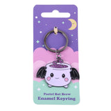 Pastel Bat Brew Cauldron Witch Occult Emo Punk Alt Art Keyring Chain Accessory