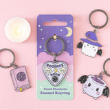 Pastel Planchette Witch Occult Emo Punk Alt Art Keyring Chain Accessory
