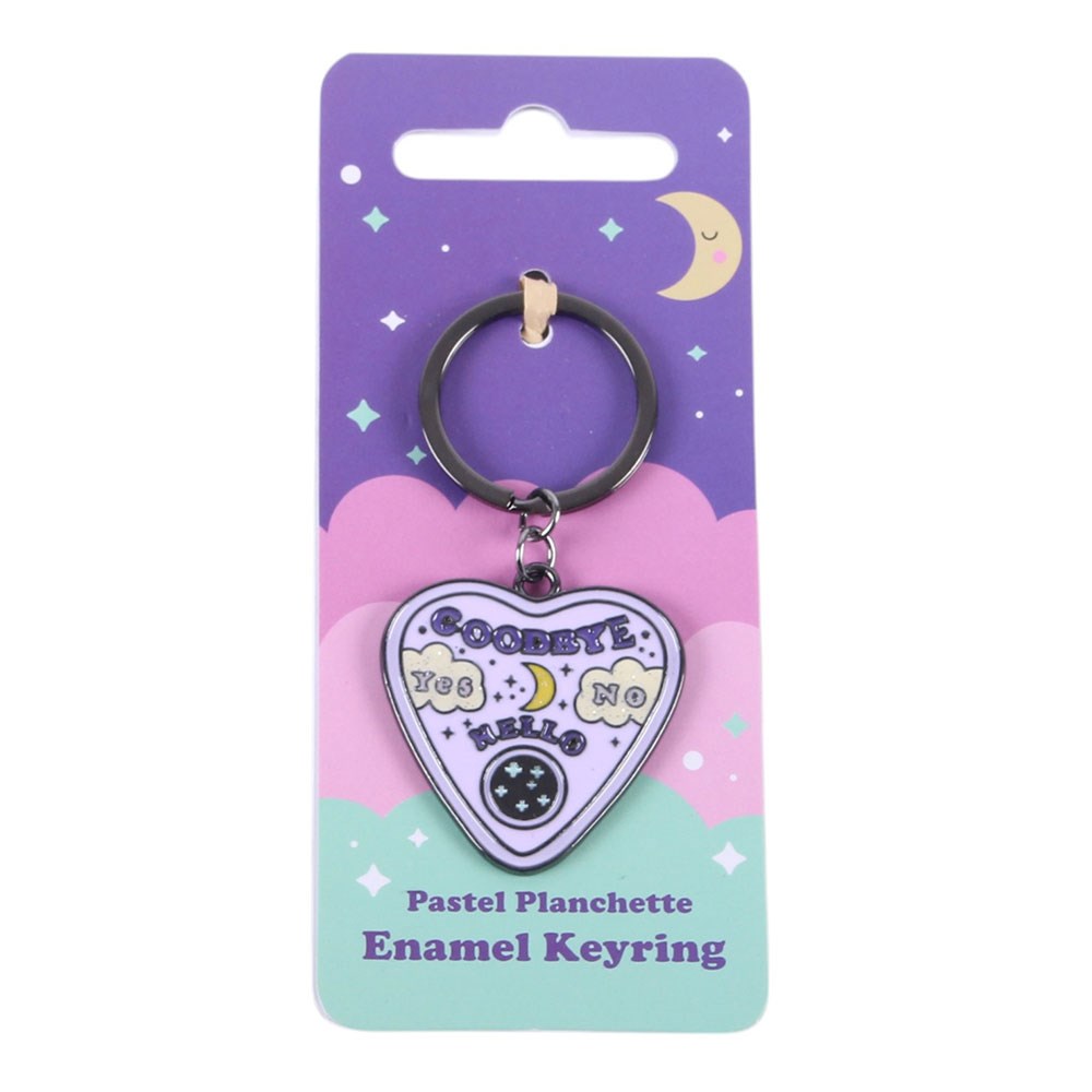 Pastel Planchette Witch Occult Emo Punk Alt Art Keyring Chain Accessory