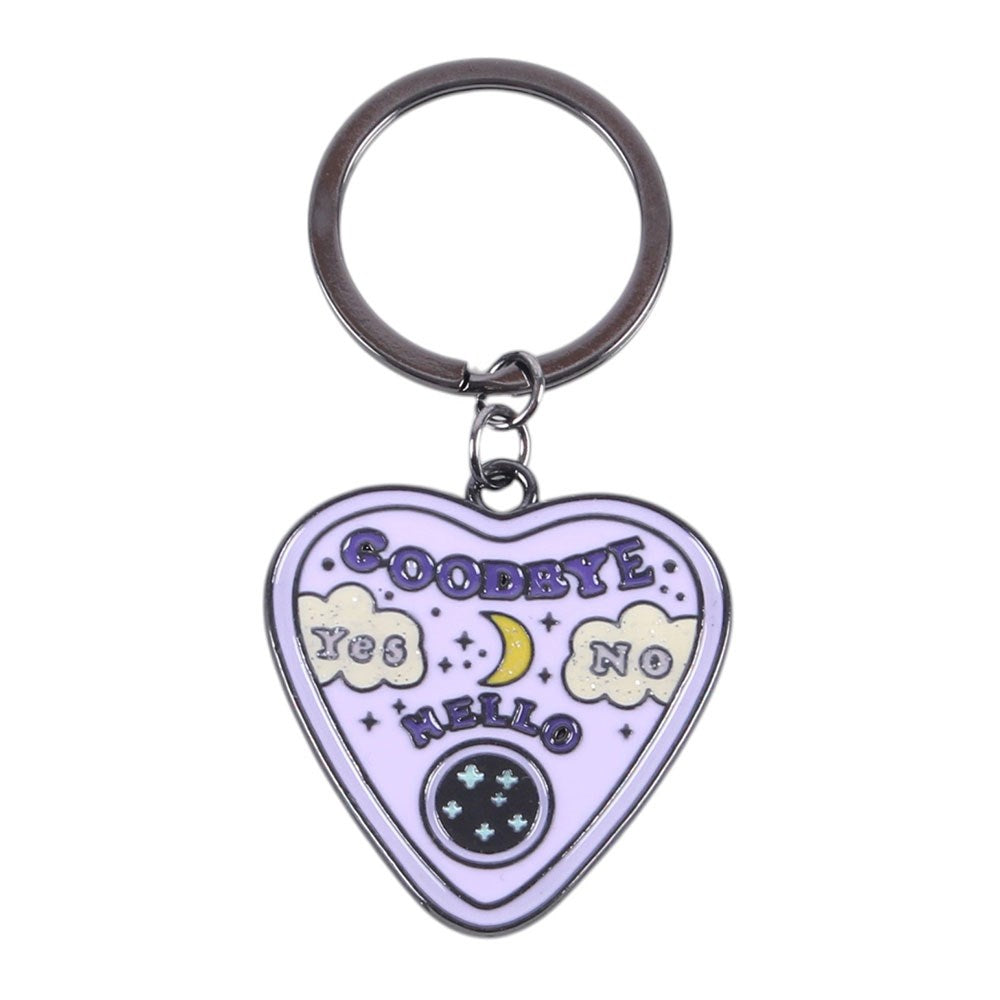 Pastel Planchette Witch Occult Emo Punk Alt Art Keyring Chain Accessory
