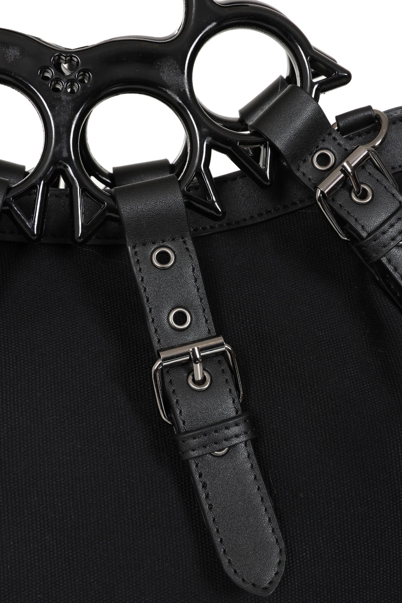 Banned Apparel Iron Halo Knuckle Alternative Hand Bag With Shoulder Strap